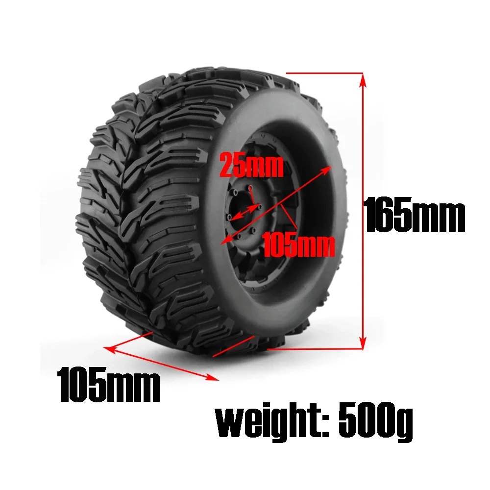 1/8 SCALE SUMMIT REVO XL MT Off Road Truck Wheels/Tires For TRAXXAS-S HPI Savage 5.9  4.6 Flux ARRMA MT410 3.8 MT E  F TRUCK