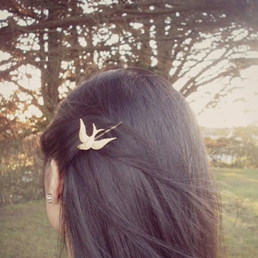 الطيور الحيوان شكل الهدايا غطاء الرأس كلمة مجلد اكسسوارات الشعر دبوس الشعر #5