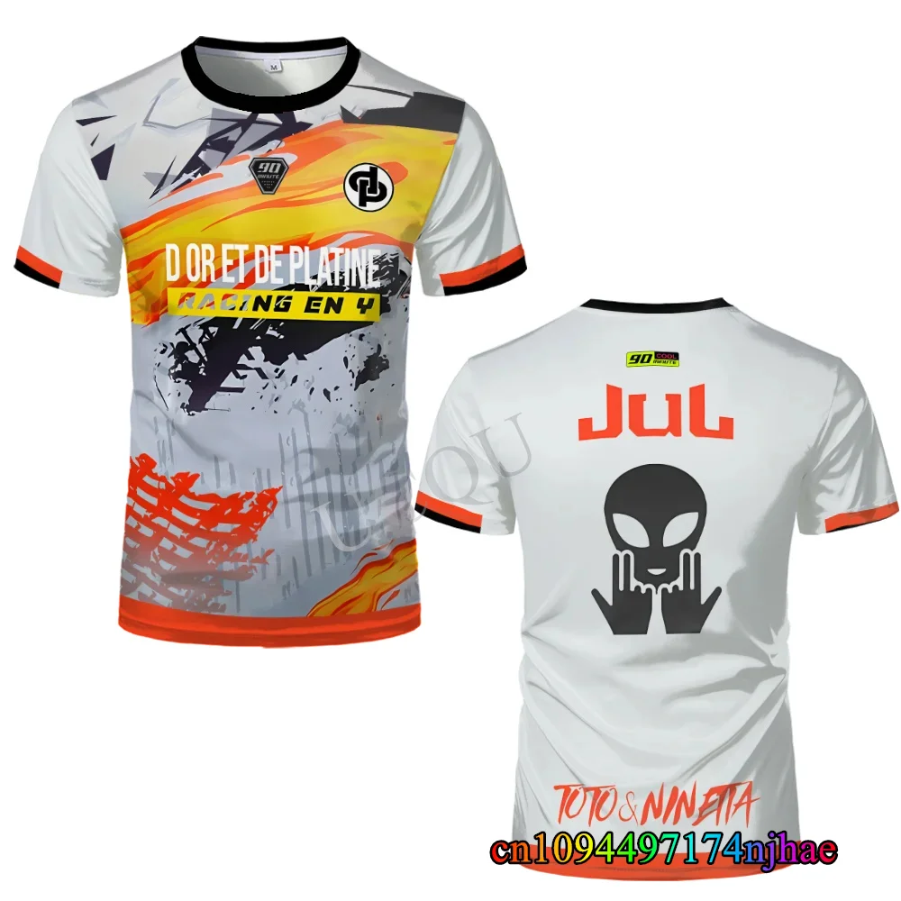 Summer 90 Minutes Series MM9 JUL Football Jersey Men‘s T-shirt Outdoor Sports Casual Tees Oversized Fitness Training Kids Tops image 2