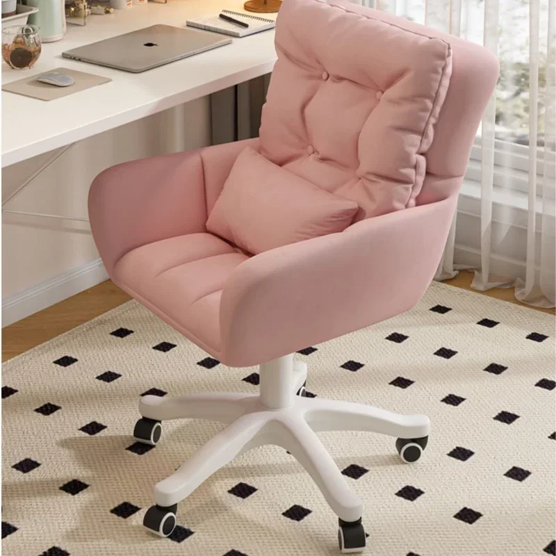 Nordic Modern Office Chairs Comfortable Back Computer Chair Lift Rotation Makeup Chair Five Star Chair Foot Gaming Chairs