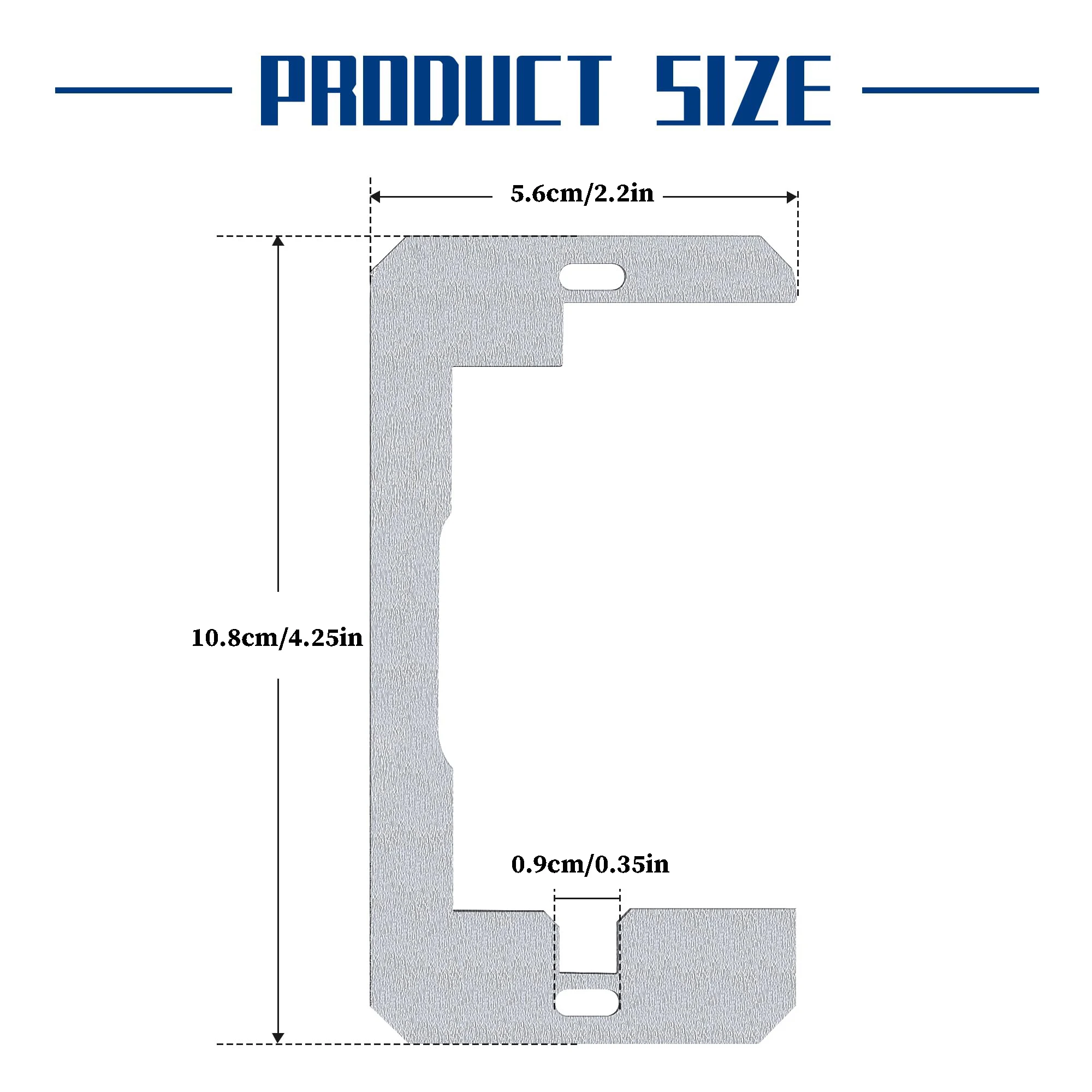 4-Pack Outlet Adjustment Plate Spacers: Durable, Powder-Coated, Self-Leveling for Uneven Surfaces. Tool-Free Easy Install, Exten