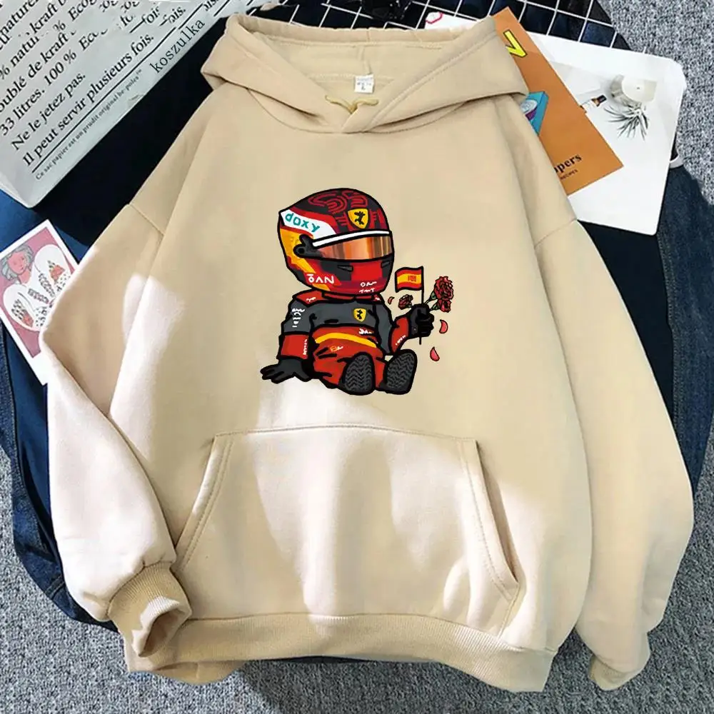Sainz Mini F1 Hoodies for Men Games Cartoon Graphic Sweatshirts Long Sleeve Y2k Clothes Clothing Harajuku Streetwear Women