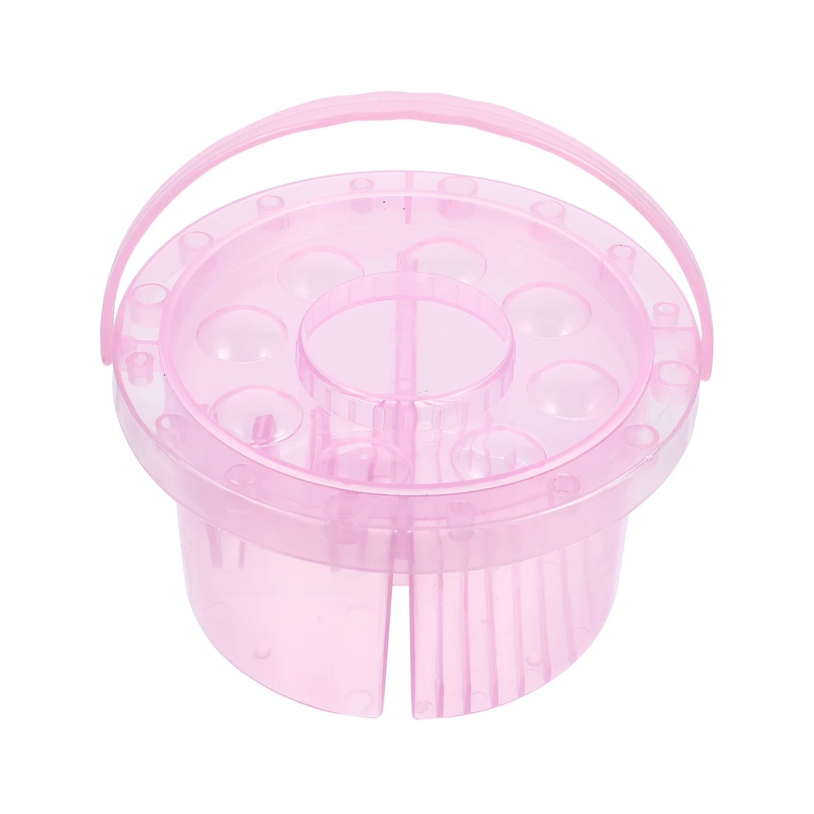 

1pc Brush 3 in 1 Paint Tub Portable Pen Wash Basin Oil Painting Brush Washer Paint Cleaning Container Pink Art Tool