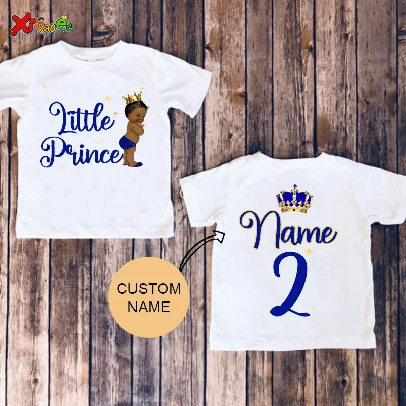 

Birthday Prince Shirt Kids Custom Name T Shirt Toddler Baby 3nd Birthday T-Shirt Teen Girl Clothes Shirt Boys Matching T-shirts