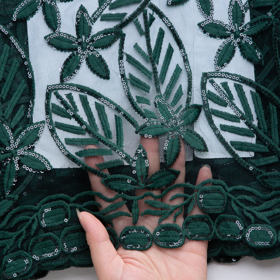 SJD LACE Mesh Milk Silk Lace Fabrics African 5Yards Lace 2025 New Nigerian French Tulle Net Lace for Women Party Dress Sew 4465