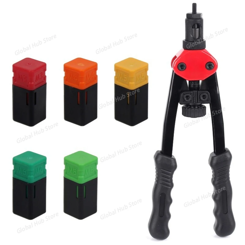 For BT606 PATENTED Rivet Nut Gun M3 M4 M5 M6 M8 Threaded Nut Rivet Drilling Rivet Tool