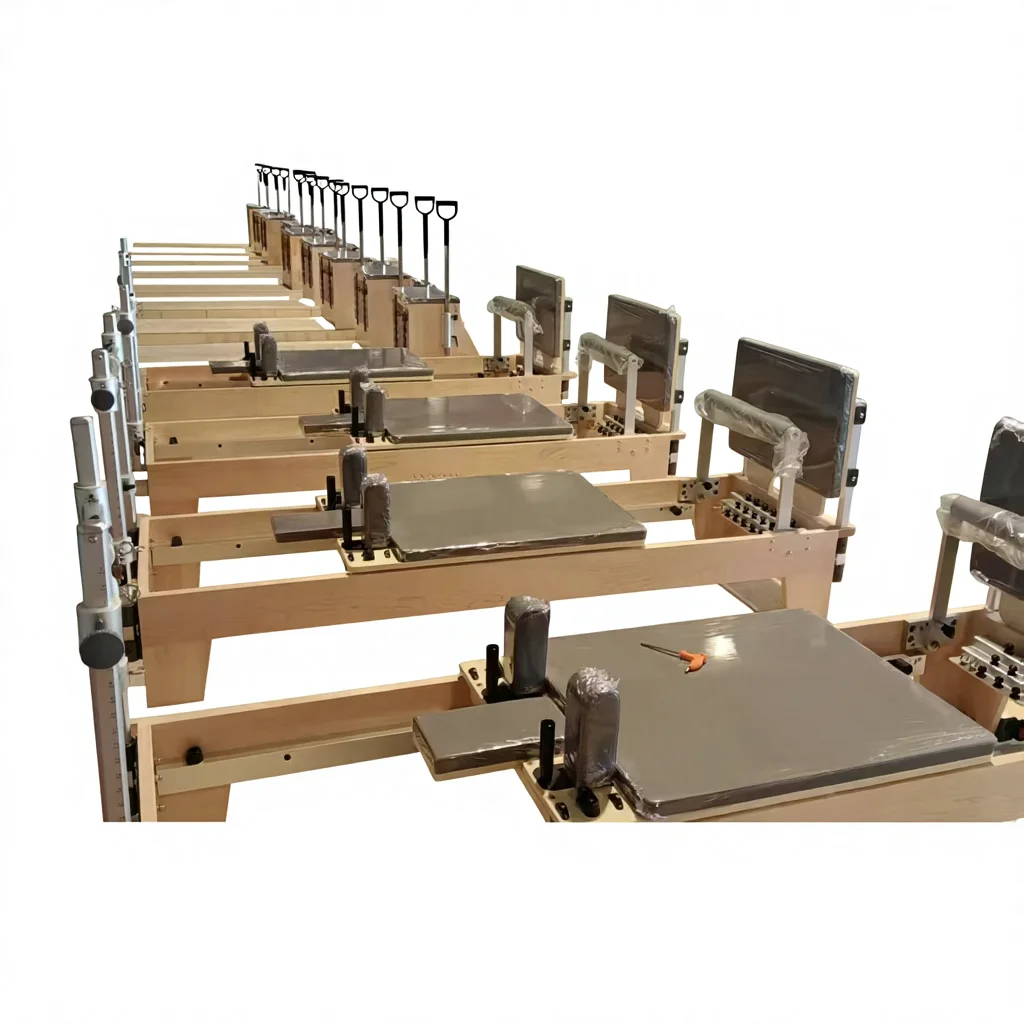 

Manufacturer Wooden Reformer Equipment Maple Reformer Bed Machine for Body for Pilates Studios