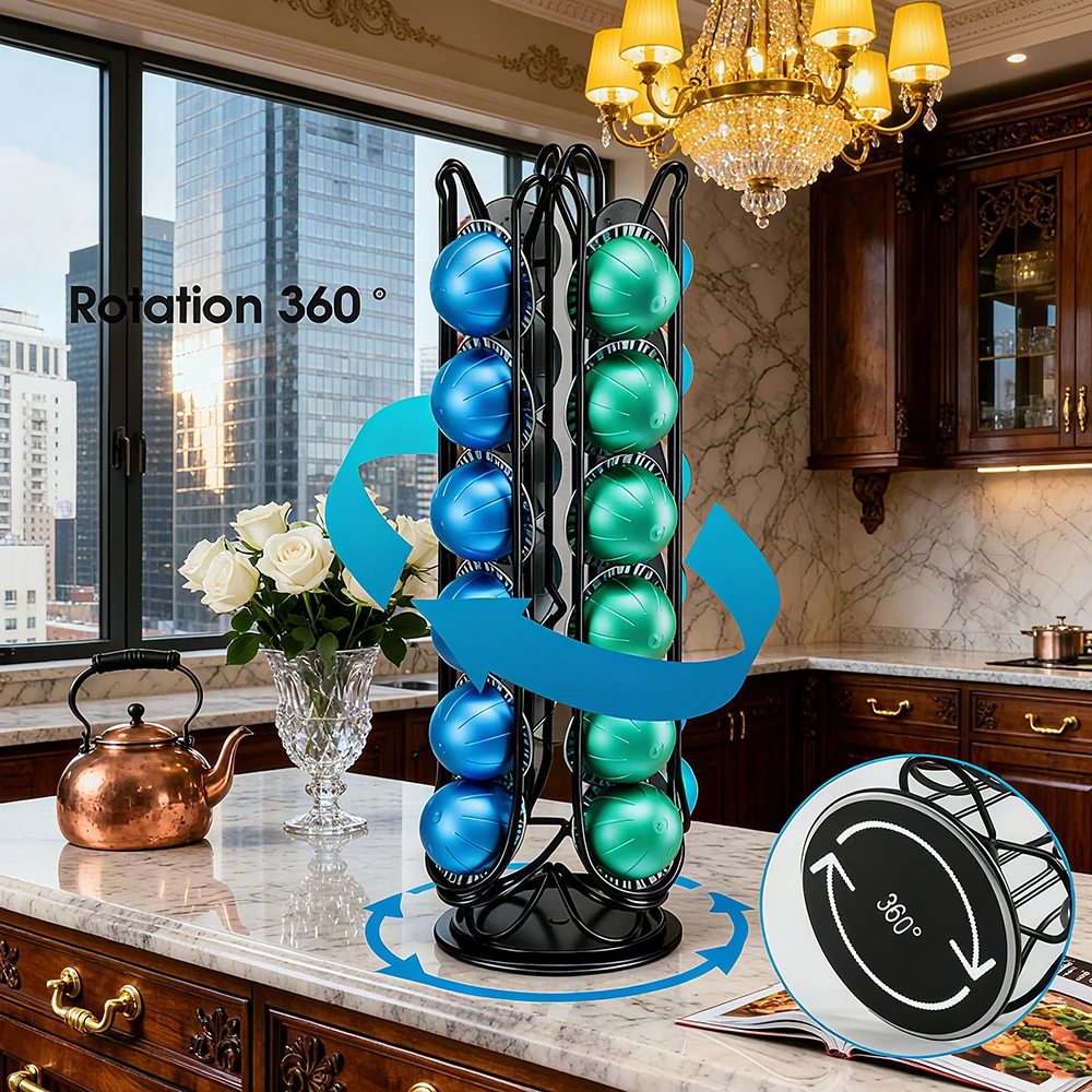 

Журнальная полка Vertuoline, капсулы, покрытие, металлическая подставка, компактный дисплей, вращающиеся держатели