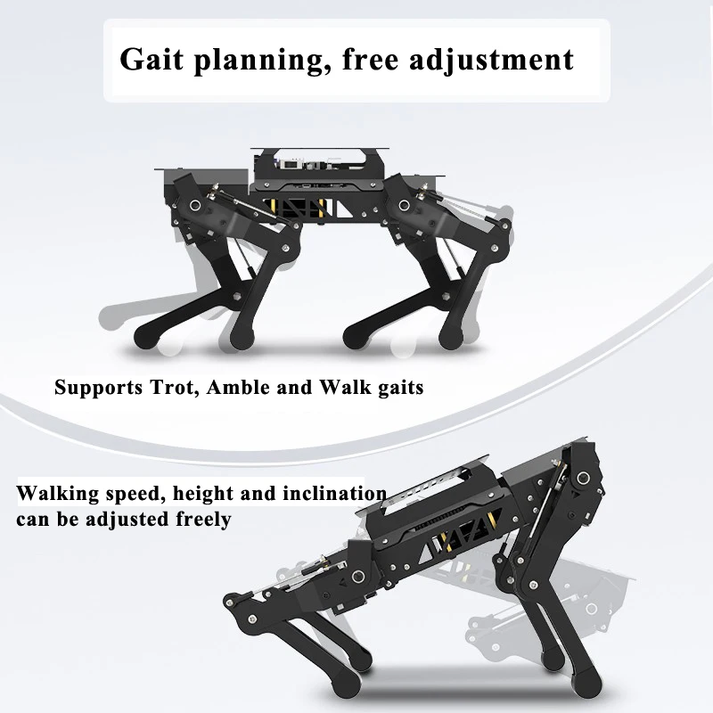 2022 metalowe Quadruped Robot pies Puppypi Bionic 4 nogami ROS robota inteligentne programowanie sztucznej inteligencji rozpoznawania wizualnego dla