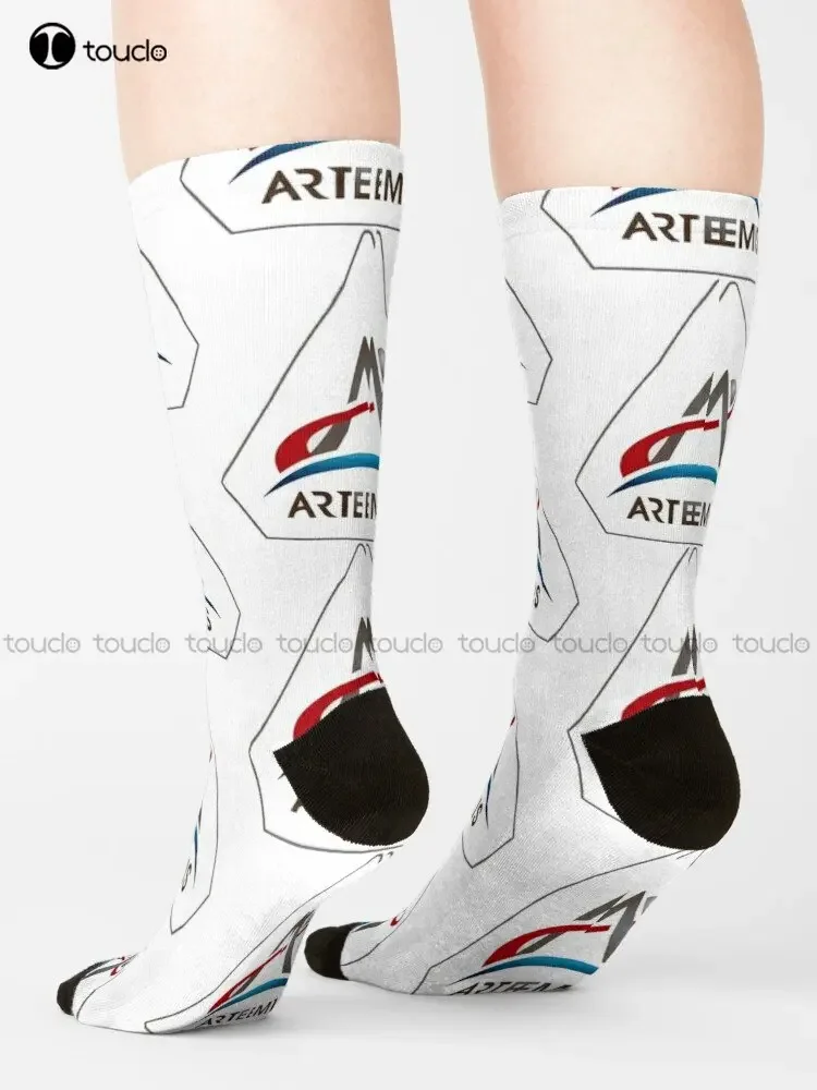 Artemis New Pentagon Logo Socks White Men'S Socks Personalized Custom Unisex Adult Teen Youth Socks Custom Gift Streetwear Funny