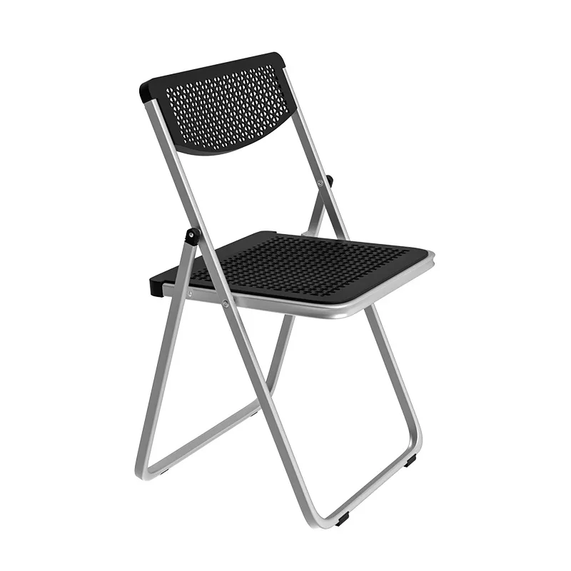 

Folding Chair Plastic Office Backrest Home Computer Breathable Conference Student Portable