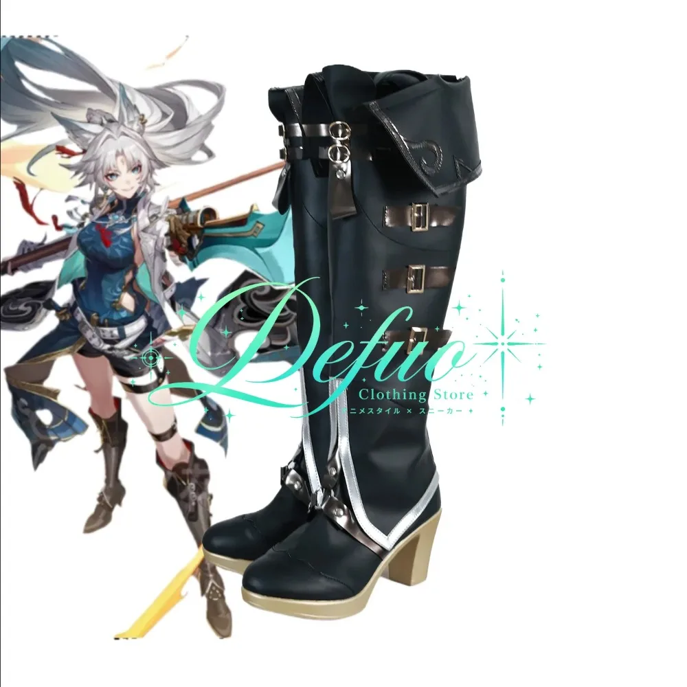 Feixiao Cosplay Boots for Spring Festival Game Convention Character Party and Photo Shoot