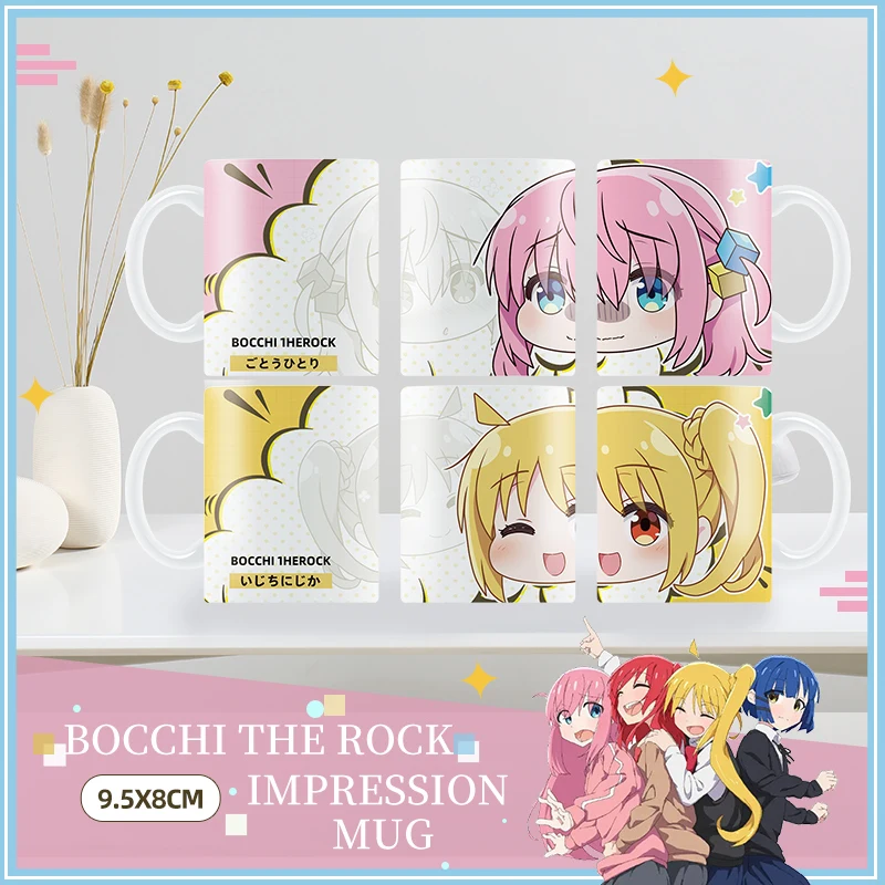 Bocchi the rock Cartoon Mug Cute Ceramic Cup Mug Water Coffee Cup Ijichi Nijika Milk Mugs Birthday Gift