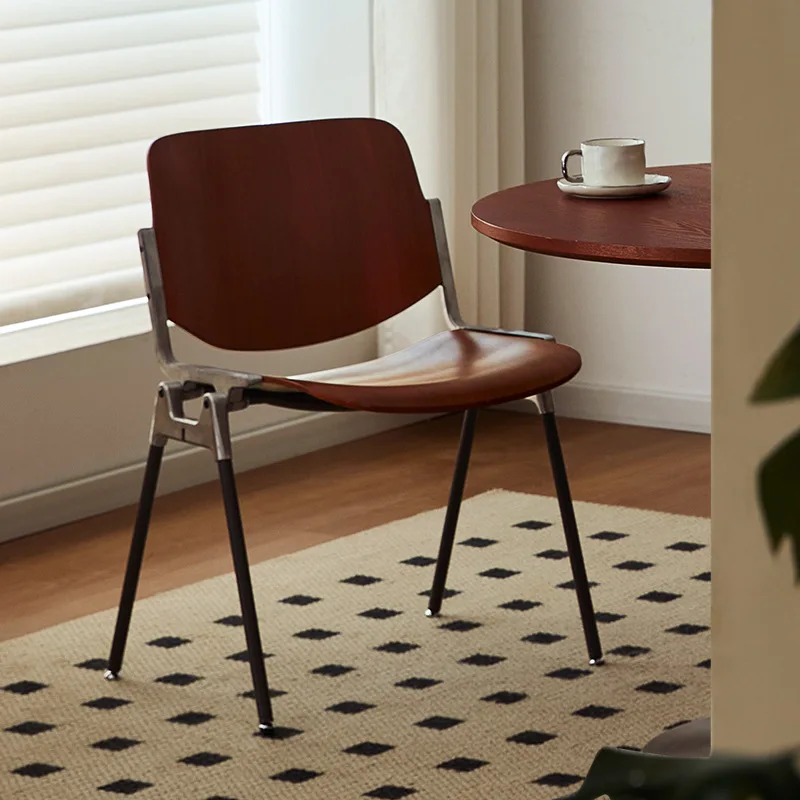 

Joylive Dining Chairs Vintage Dining Tables And Chairs Solid Wood Backrest Chairs High-end Coffee Chairs For Restaurants