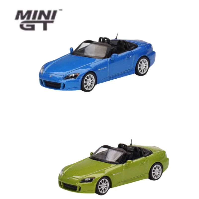 1:64 Honda S2000 (AP2) Bermuda Laguna alloy die cast static display car model, boy collection toy gift room decoration.