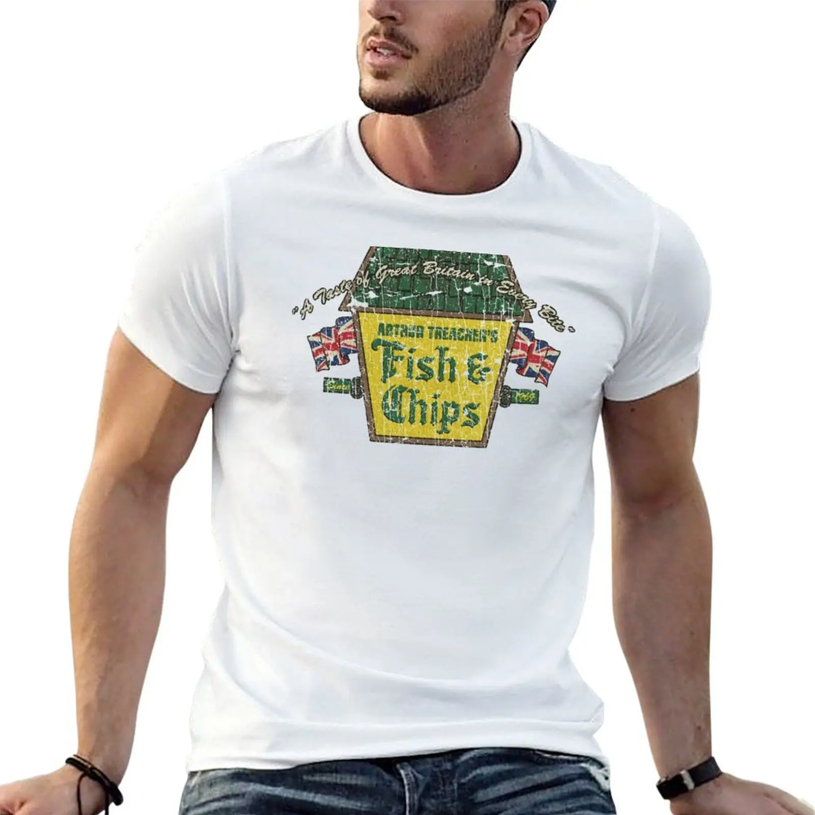 

Arthur Treacher’s Fish & Chips 1969 T-Shirt t shirt man casual man t shirt summer anime tshirt T-shirt