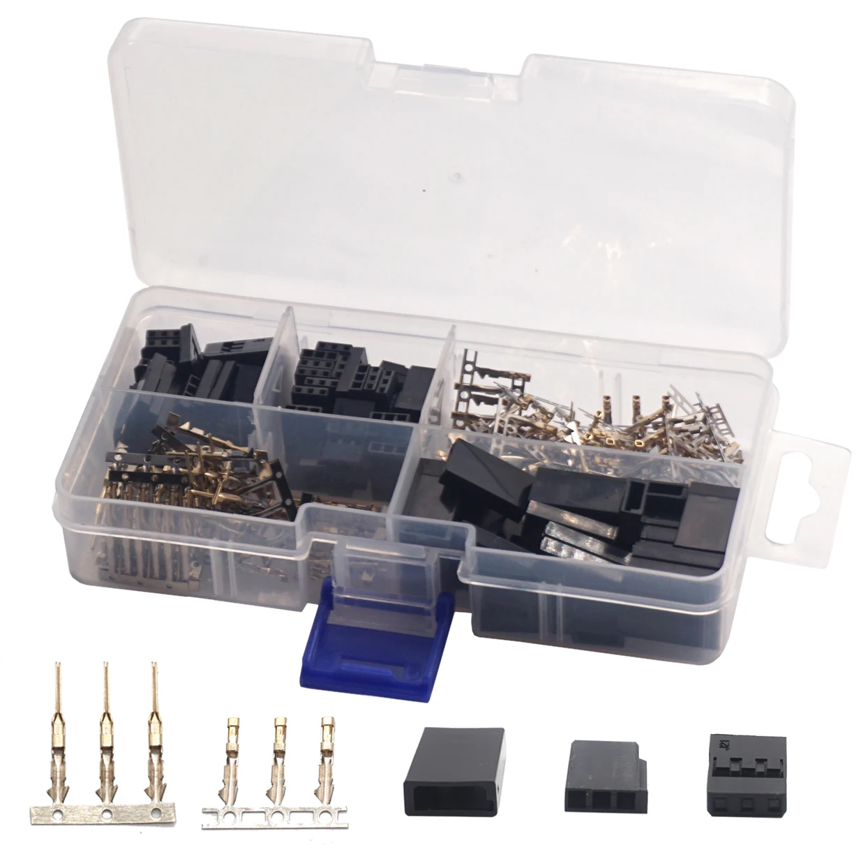 30Sets RC Servo Plug Male Female Connector Crimp Pin Kit,Compatible with Futaba JR Hitec Spektrum