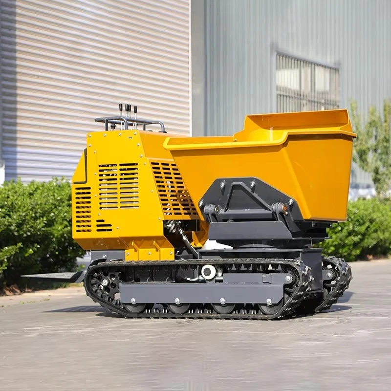 Mini Track Dumper CE EPA Diesel Engine Multifunctional Hydraulic Lifting Small Crawler Tipper Truck Factory Wholesale Price view 3
