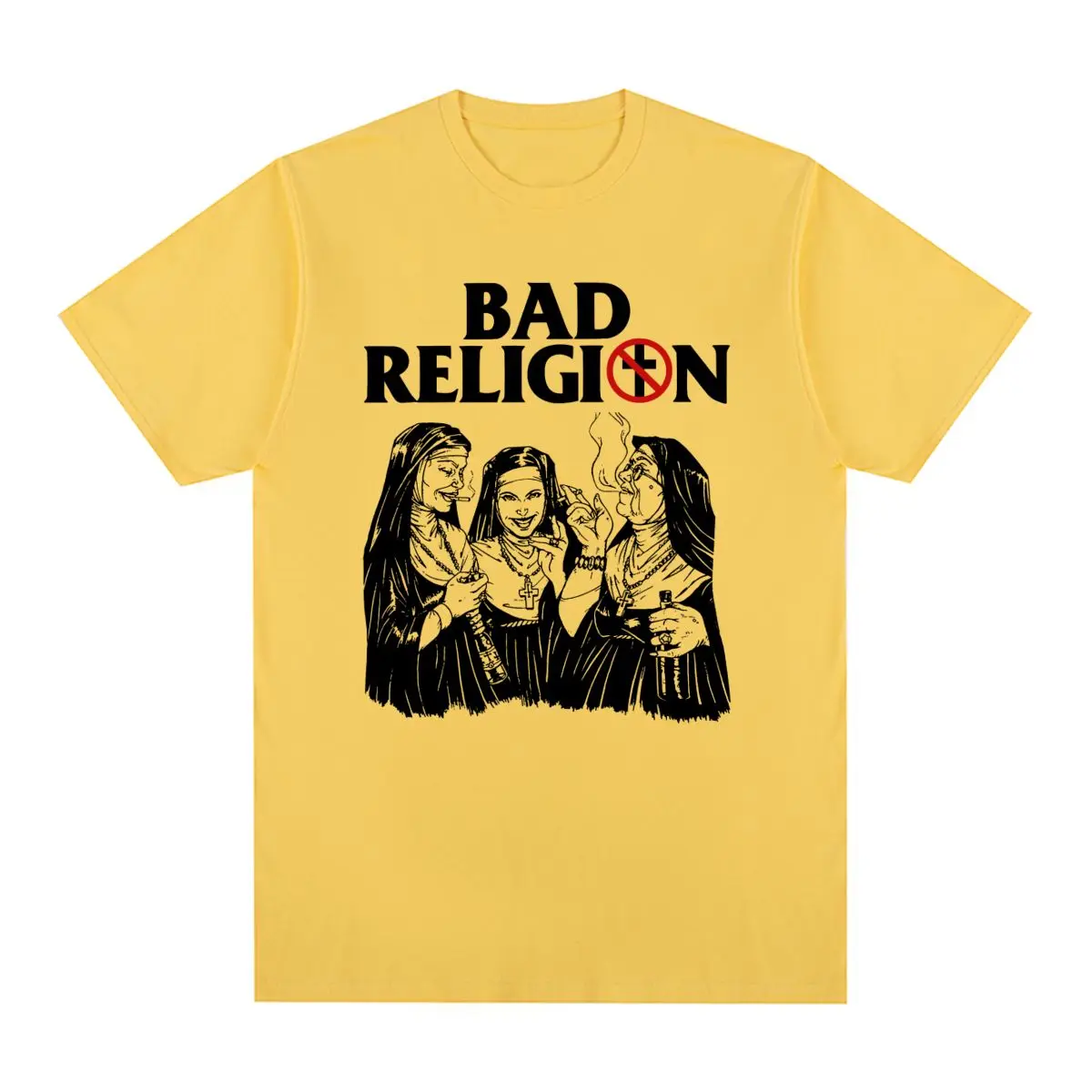 BAD RELIGION Vintage T-shirt Punk Rock American Cotton Casual