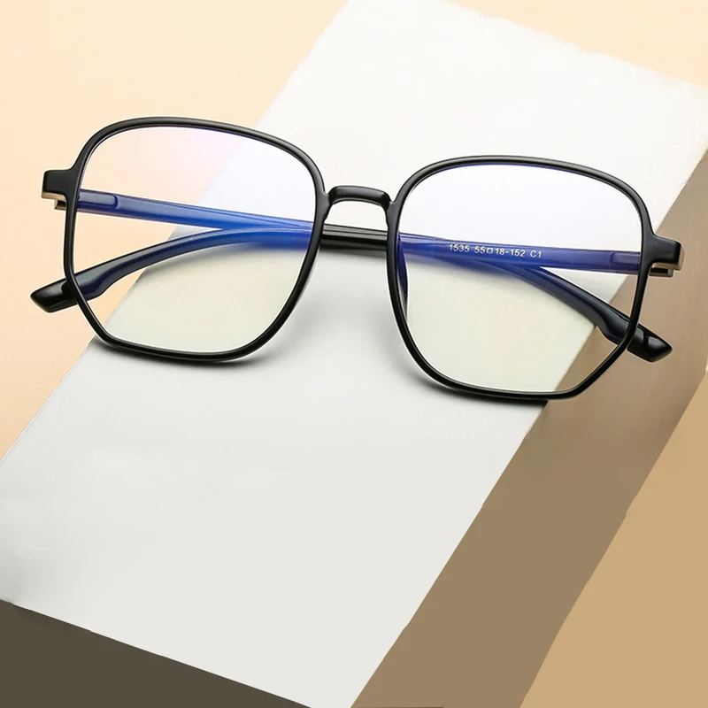 Oversized Women Optical Eyeglasses Frame for Female Glasses Full Rim Frame Eyewear Super Light-weighted Prescription Spectacles