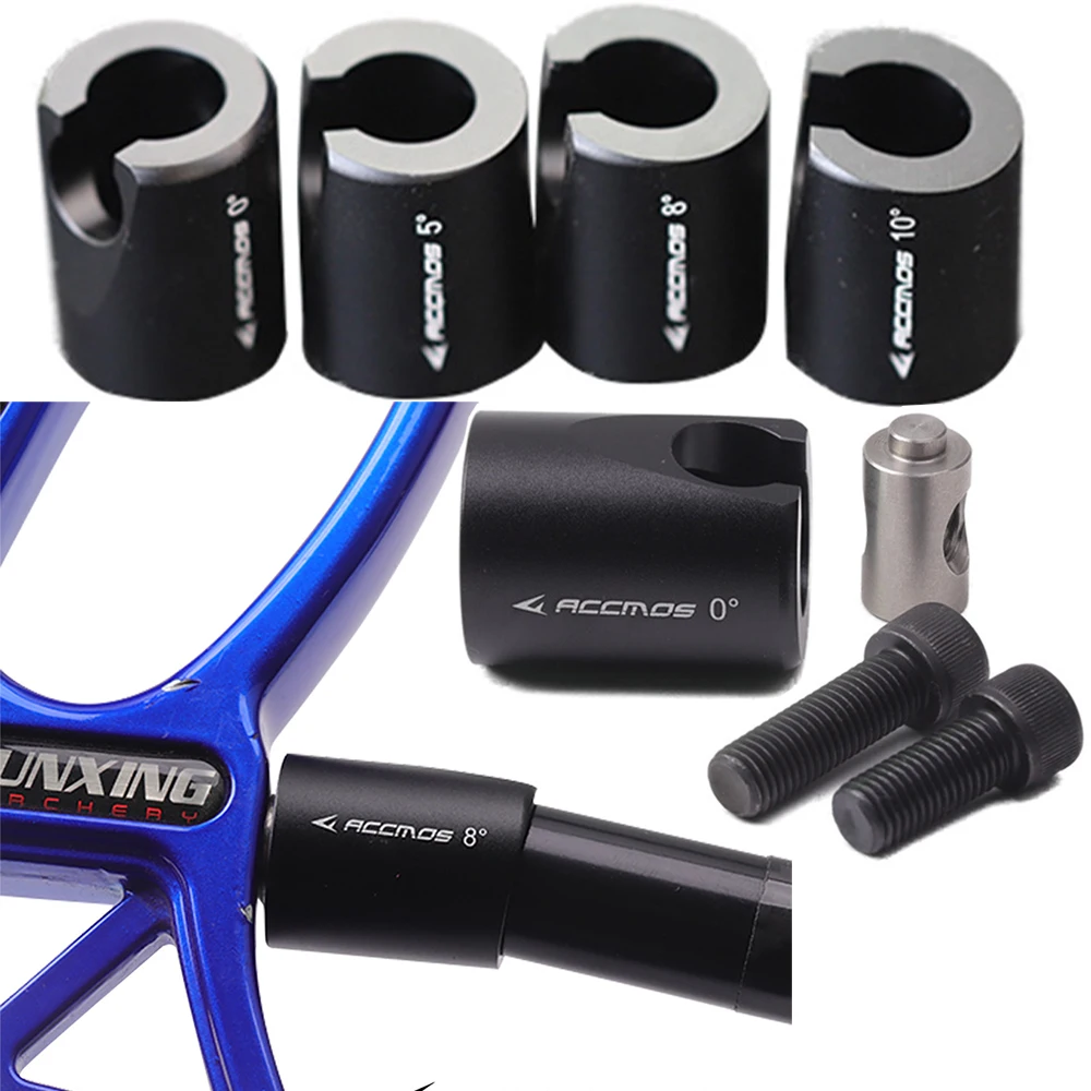 Archery Stabilizer 0° 5° 8° 10° Quick Disconnect Adapter Mount Alloy Compound Bow Shooting Hunting Target