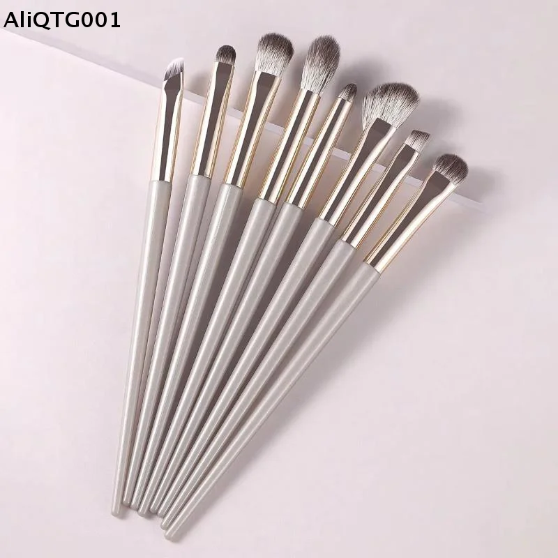 Ensemble de 8 pinceaux de maquillage pour les yeux, pinceaux à paupières ultra doux, pinceau pour eye-liner, outil pour une application lisse, kit de maquillage