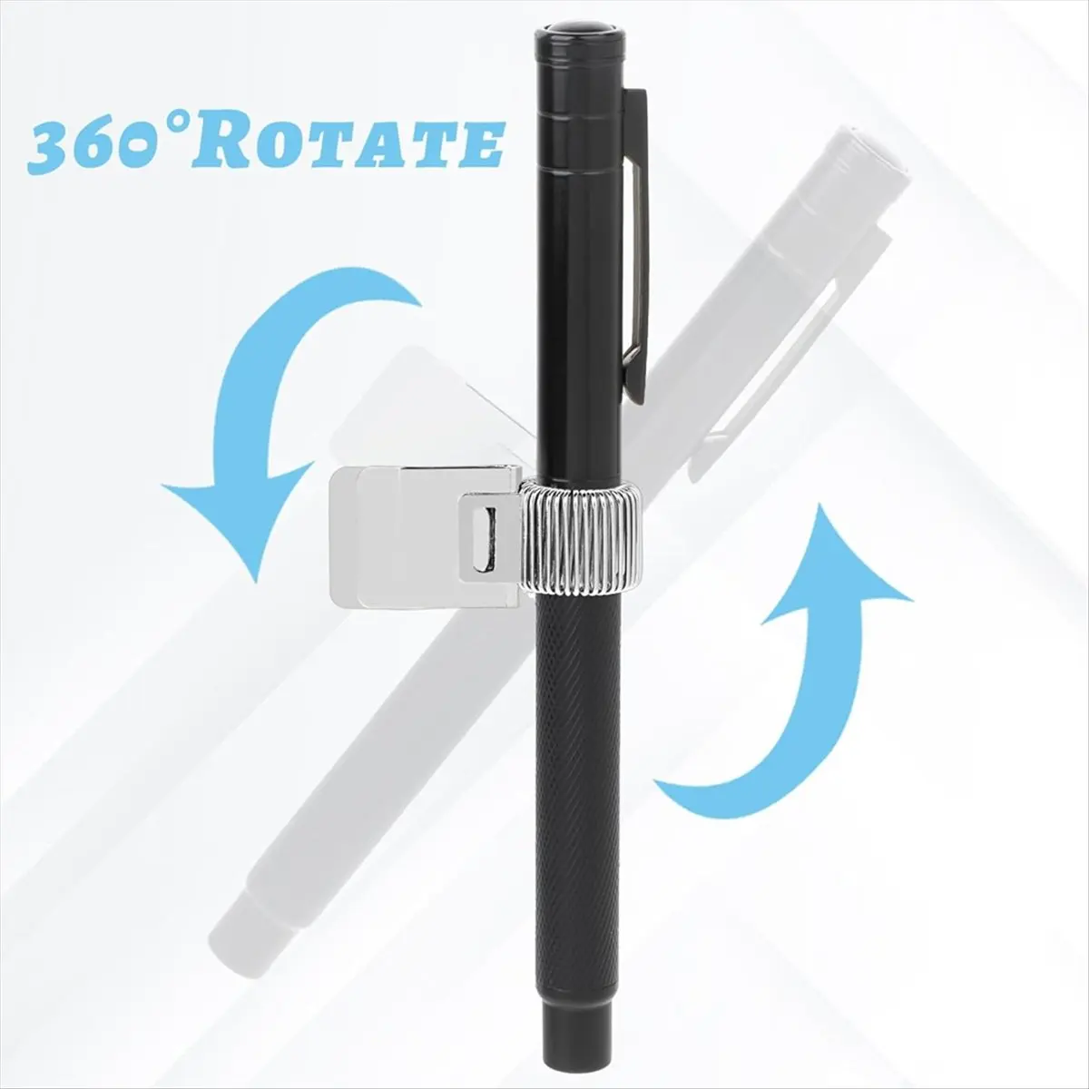 【Best Seller】Hard Hat Pencil Clip, Universal Adjustable Clipboard Pencil Holder Clip Holder Clip Organizer for Notebook,Silver