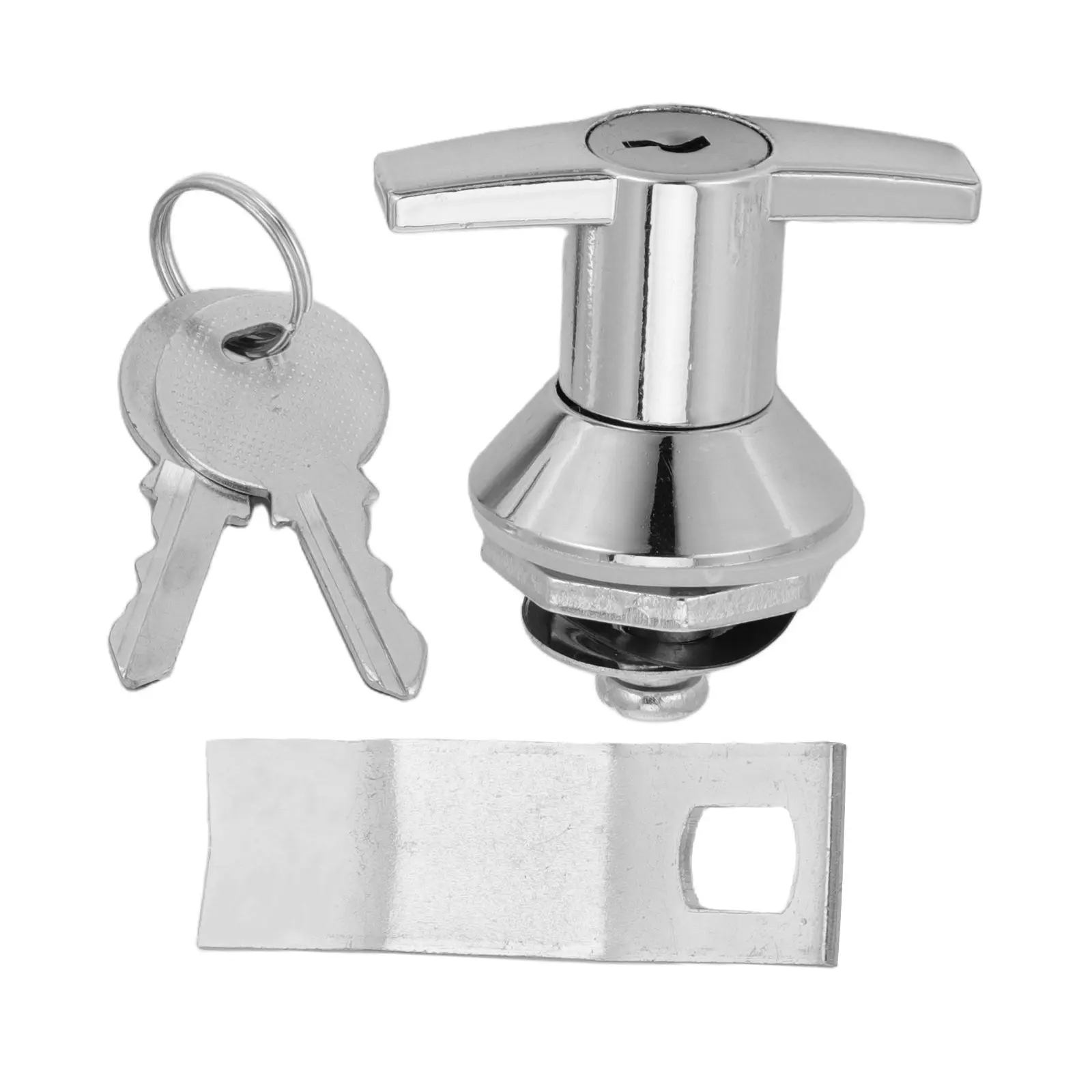 3Pcs Keyed Cabinet Locks Metal Cam Lock Set T-Handle Locking Hardware for Data Center Server Network Room Anti-Theft Security