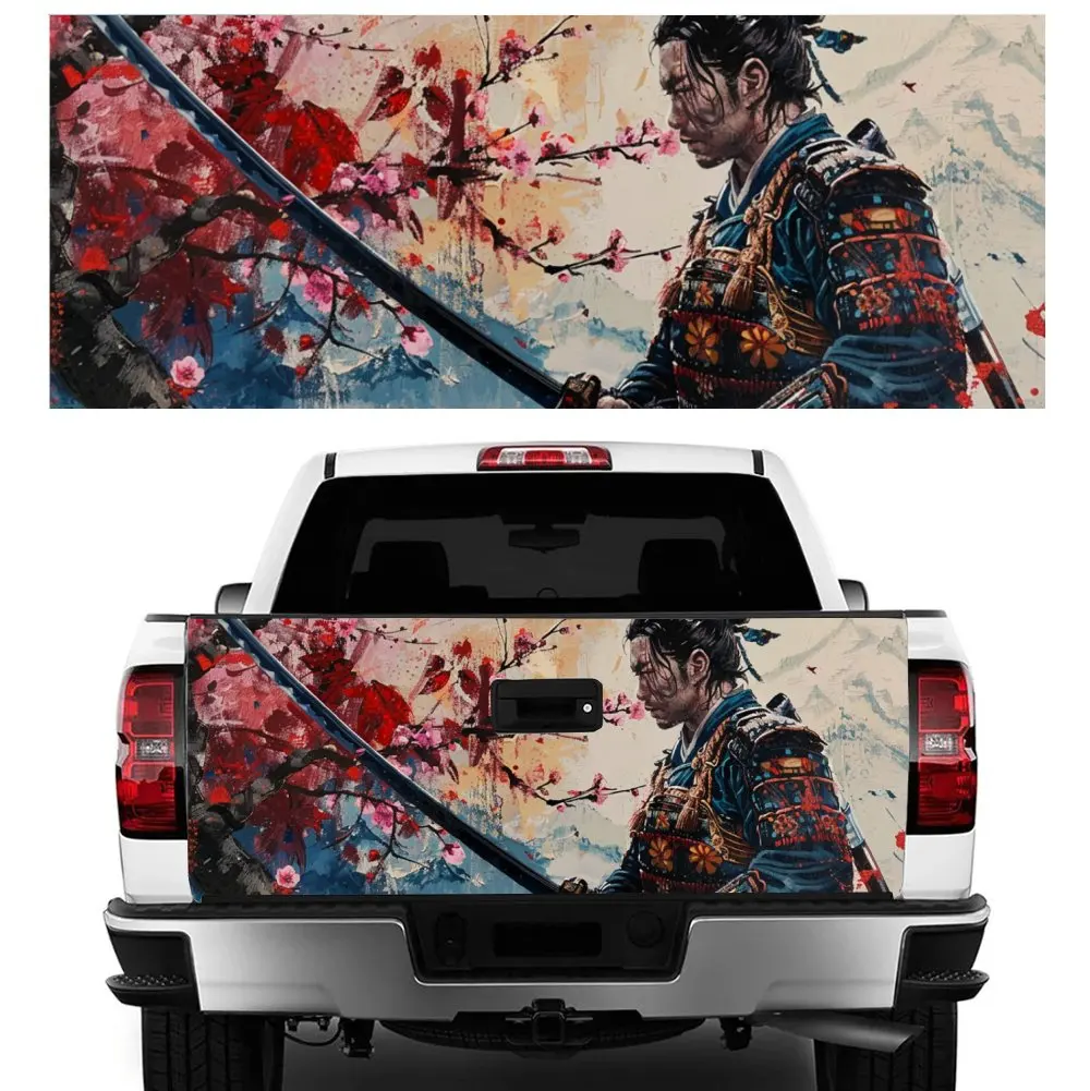 

Warrior Waved Sword Print Car Tail Trunk Protect Vinly Decal Auto Accessories Hood Decoration Sticker for Off-road Pickup Gift