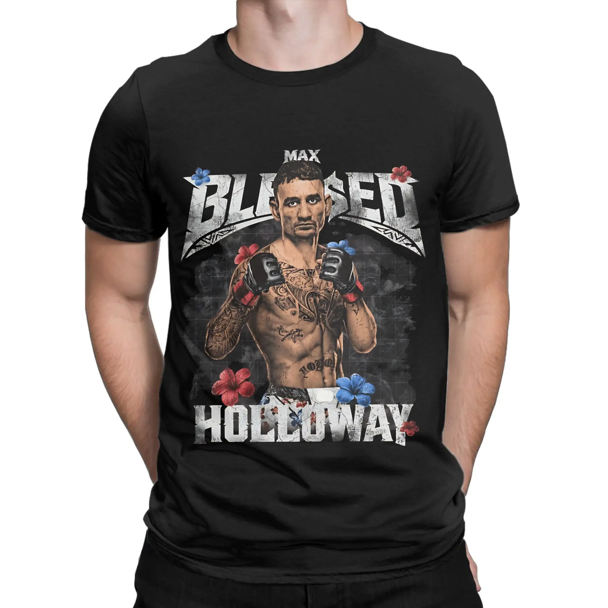 Men Women Maxs Blesseds Holloways Shirt Cotton Graphic T-Shirt  Clothing Outfits