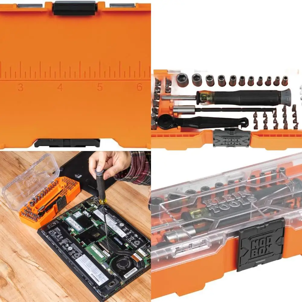 

Набор прецизионных микроотверток с трещоткой из 64 предметов в модульном магнитном кейсе