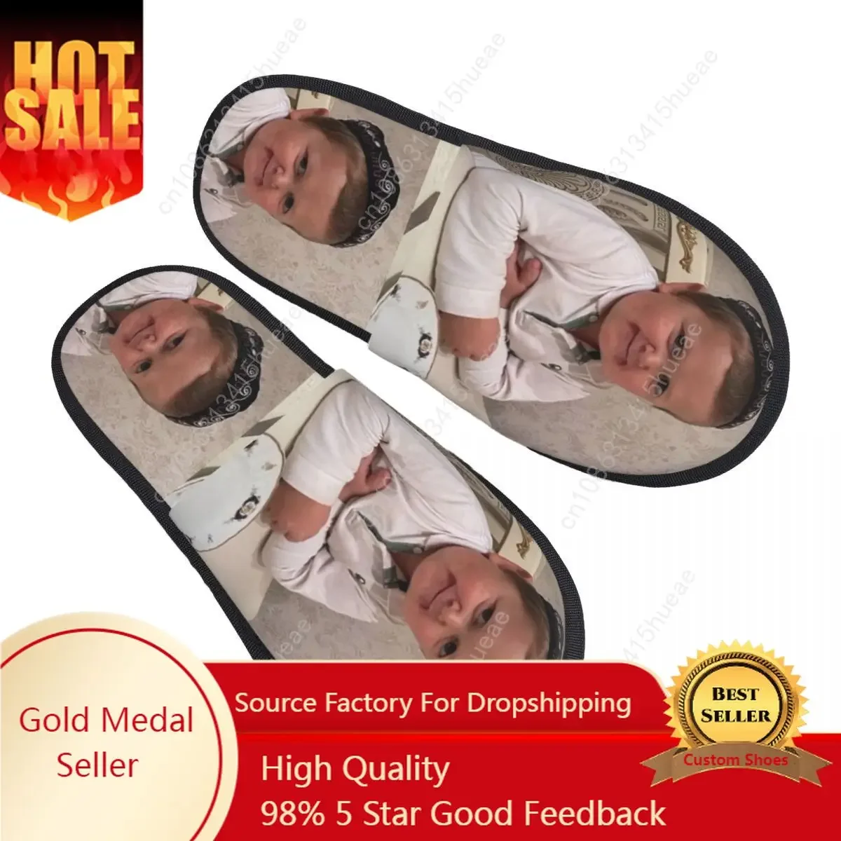 Funny Hasbulla Magomedov House Slippers Women Soft Memory Foam Hasbullah Slip On Hotel Slipper Shoes