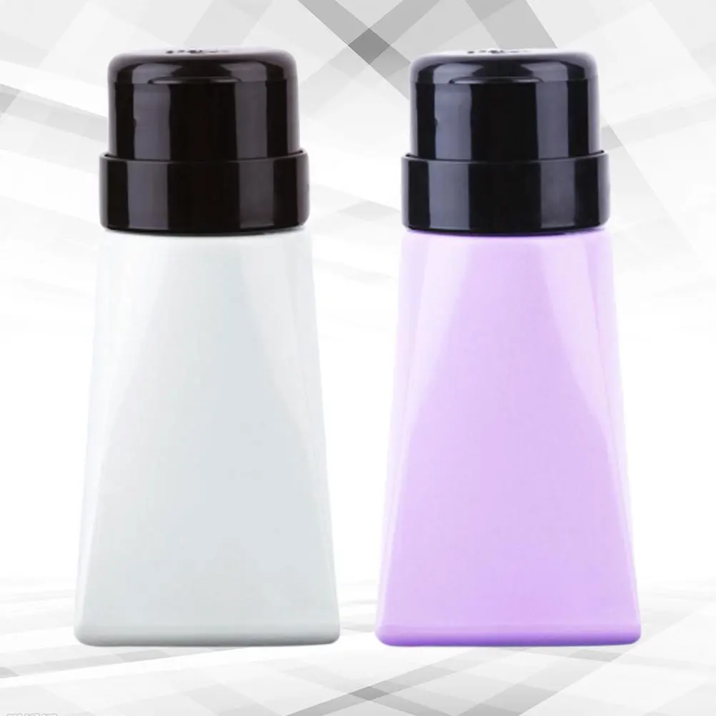 

2pcs Clear Empty Pump Bottle Conical Liquid Dispenser Small Dispensers Safe Durable Plastic Leakproof Airless Long