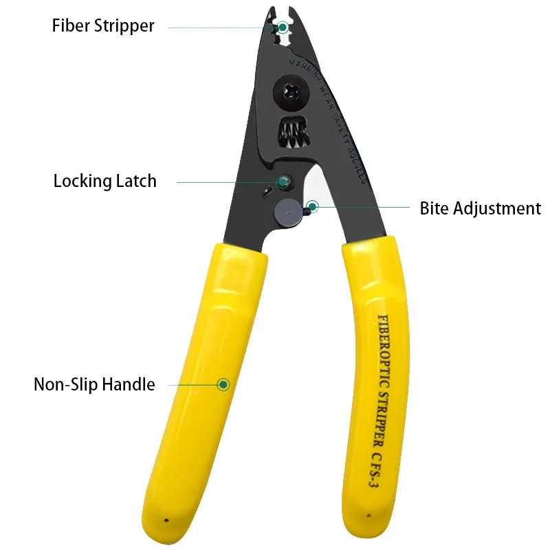 CFS2/3 3-Port Fiber Optic Stripping Pliers Stripping Pliers for FTTH Tools Fiber Optic Stripping Pliers Tool image 5