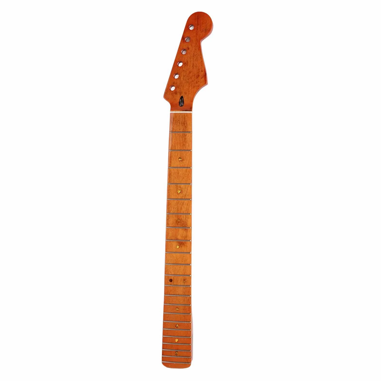 22 Fret Electric Guitar Neck Maple Guitar Neck Fingerboard Compatible for ST Electric Guitar