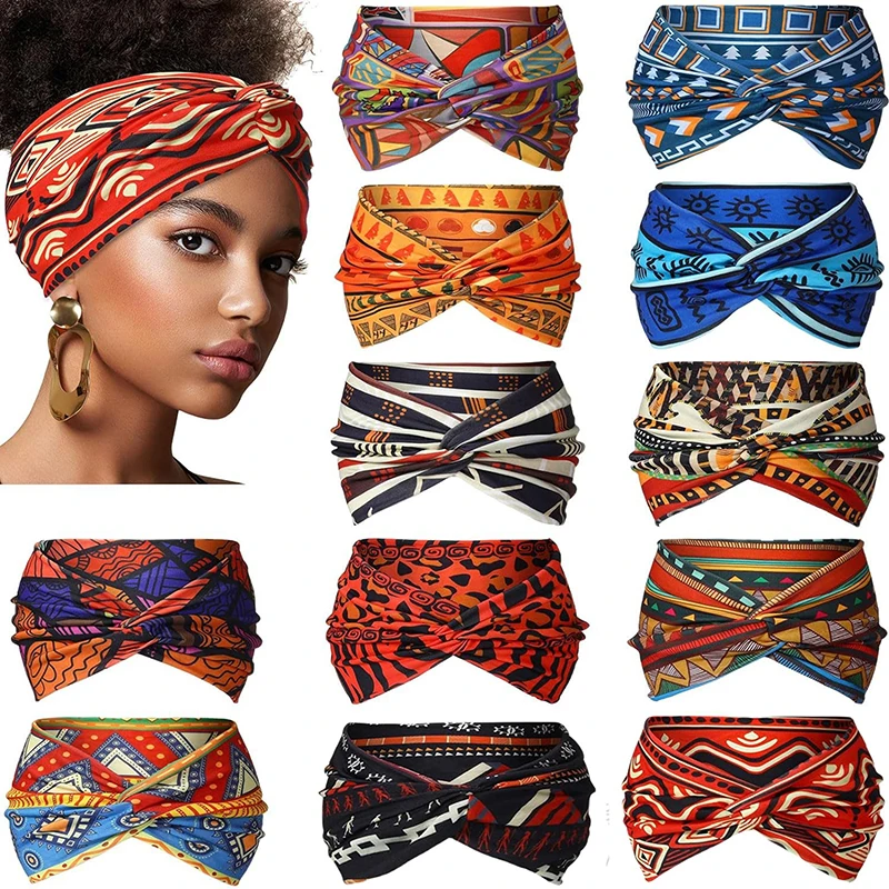 توسيع عالية القوة البوهيمي اليوغا عصابة رياضية للرأس النمط الأفريقي عقال اليوغا عقال لممارسة الرياضة #5