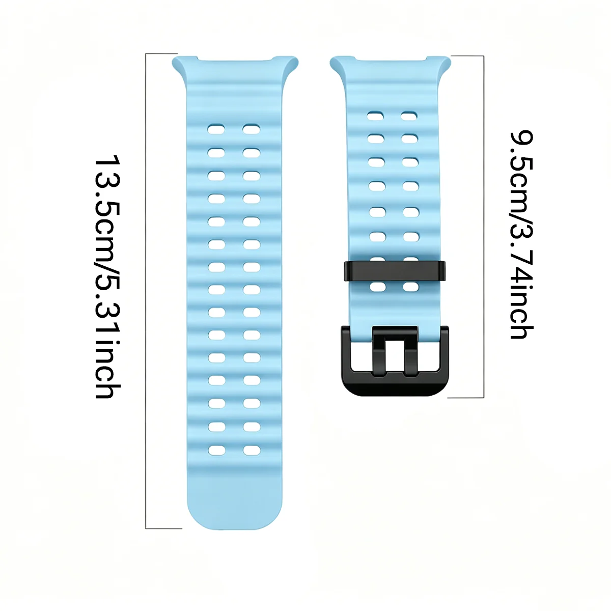 For Samsung Galaxy Watch 8 9 40/44mm  8classic 46mm Ocean Luminous Silicone Sports Watch Band Unisex Replacement Wristband