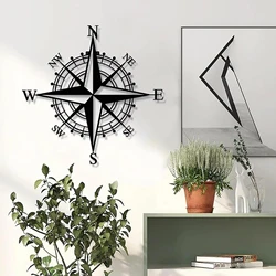 Metal Nautical Compass Wall Art Decoration Pirate's Wall Home Decor&Gifts For Bedroom Living Room Garden Farmhouse Decor Artwork