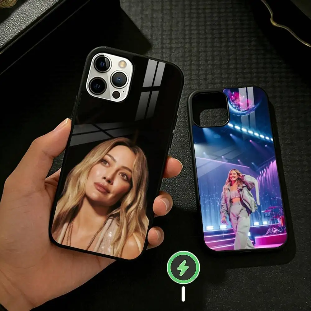 

H-Hilary Duff Luck or Something Phone Case For iPhone 17,16,15,14,13,12,Plus,Pro,Max For Magnetic Wireless Charge