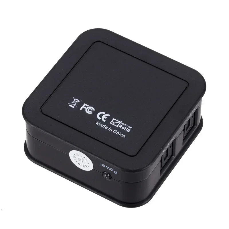 3-way Digital Optical Audio Splitter Adapter SPDIF Optical Cable Splitter Hub