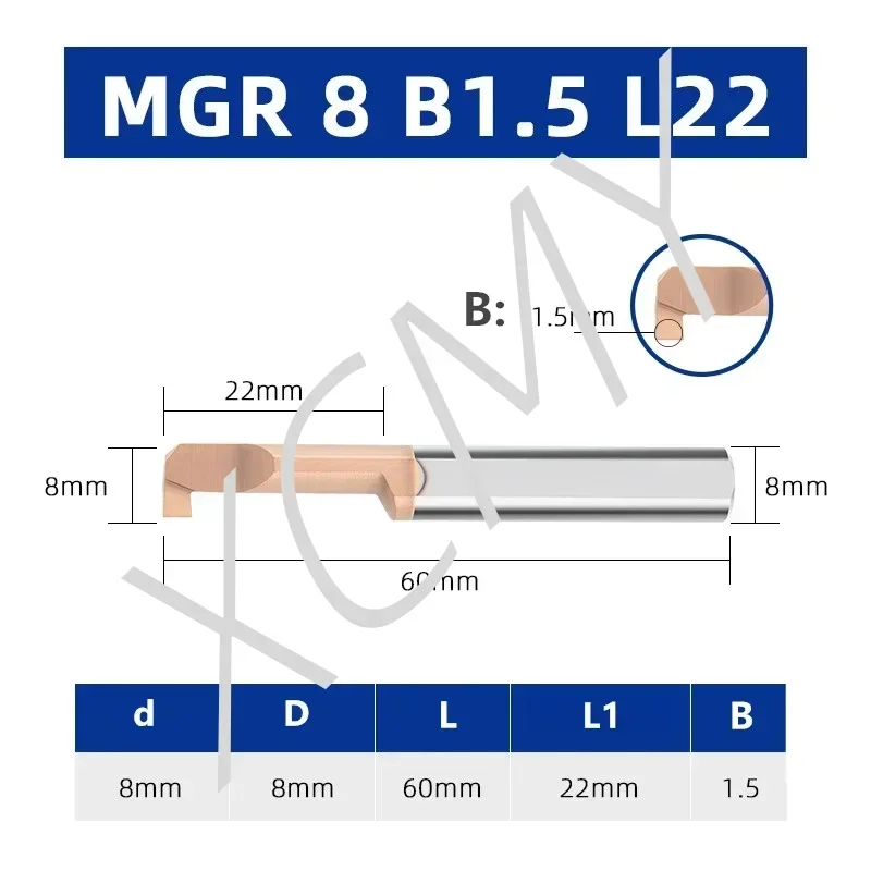 MGR Boring tool Miniature Grooving Cutter Integral Carbide Internal Tools CNC Super Seismic Small hole Turning Lathe Tools Bar image 3