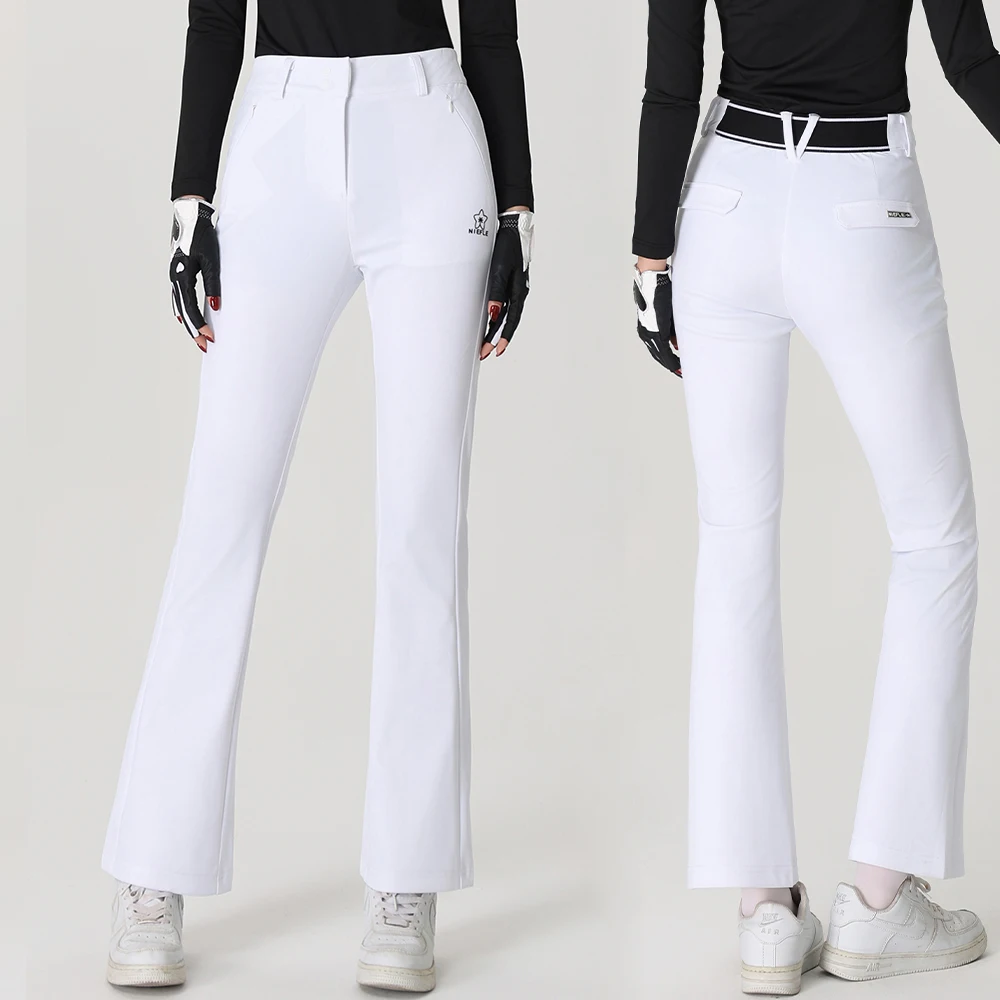 Summer Golf Women's Micro Bell-bottom Pants Slim-fit Display High-speed dry Breathable high-quality Outdoor Leisure Sports Suit