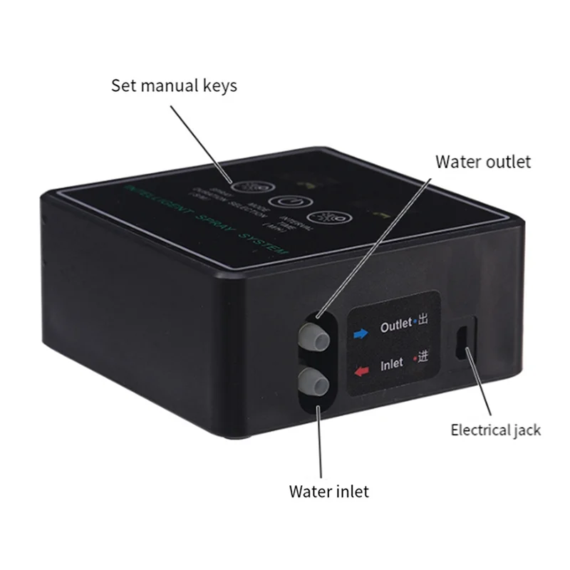 Touch Screen Automatic Mist Rainforest Sprays Intelligent Ecological Cylinder Electronic Timer Sprinkler System Kit-ABUA