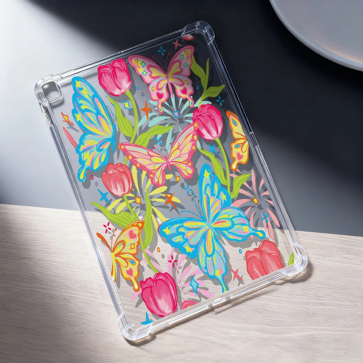 Silicon Butterfly Case For iPad Pro 11' 12.9 13 9.7 10.5 iPad A16 10th Generation 11th 11 10 9 8 7 Air 13 Mini 6 5 4 3 2 1 Cover