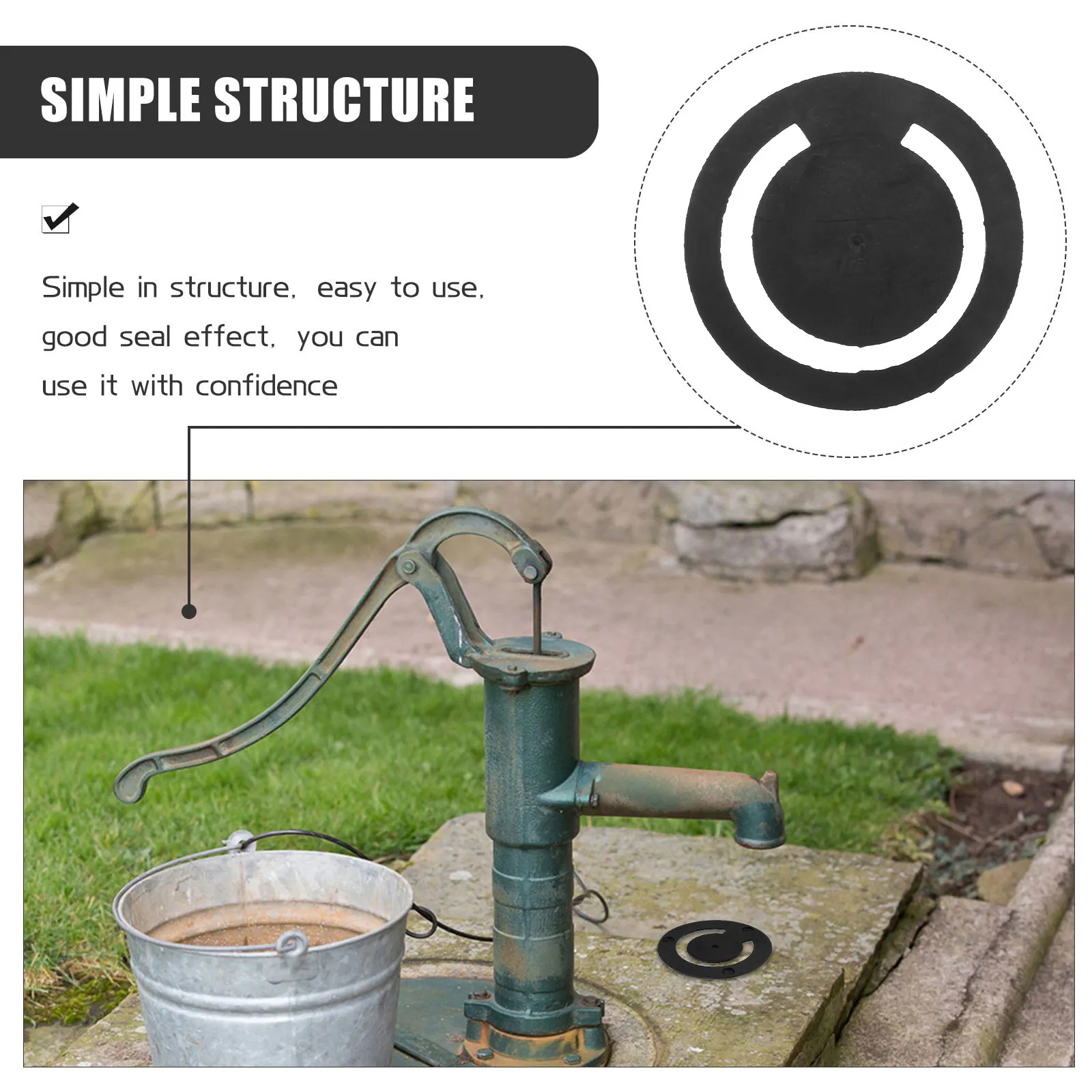 High Valve Seal Gasket Essential Stop Valve Seal for Backflow Prevention in Water Pipeline Systems