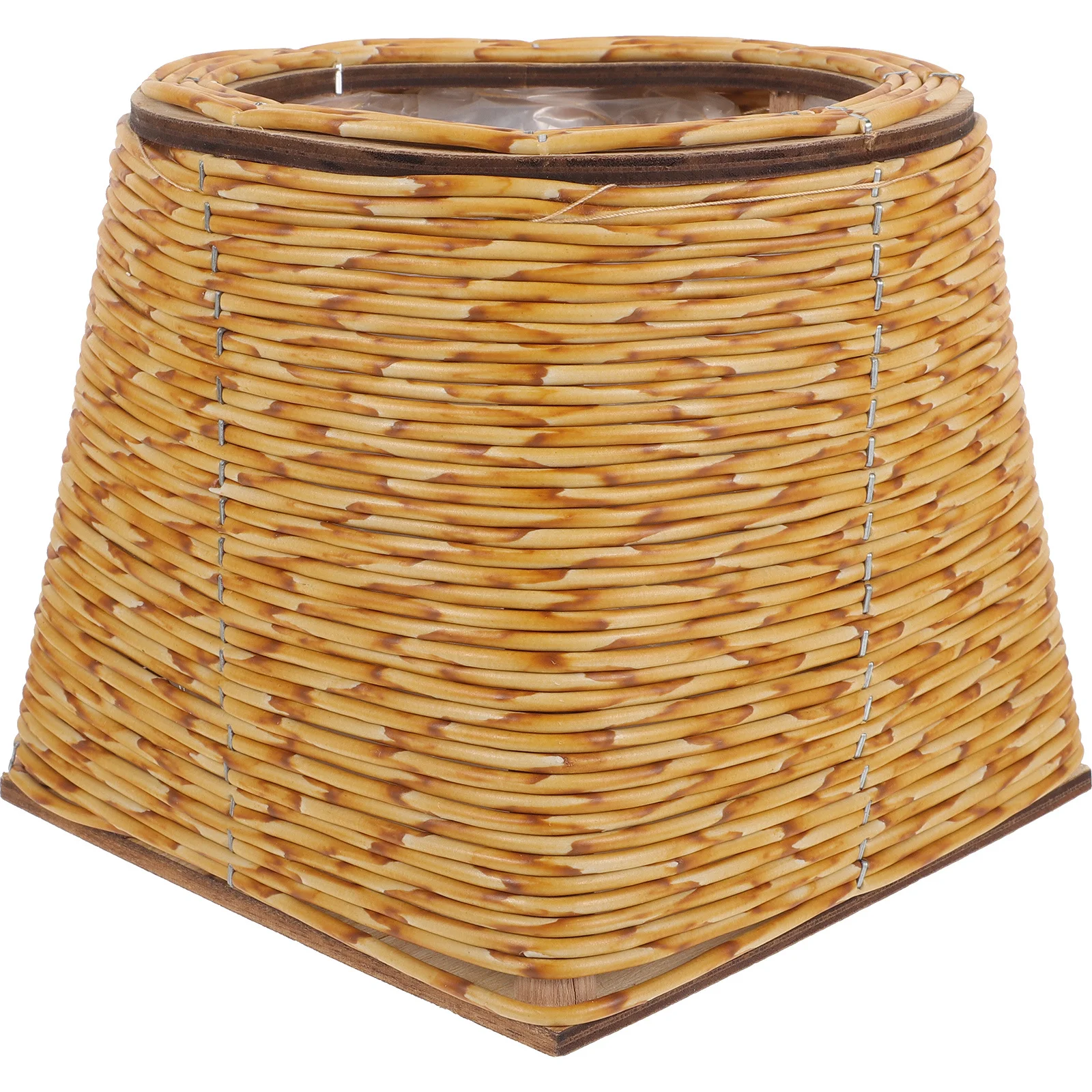 

Hand Woven Rattan Basket Durable Flower Planter Simple Design Home Decor Practical Storage Organizer Rattan Planter