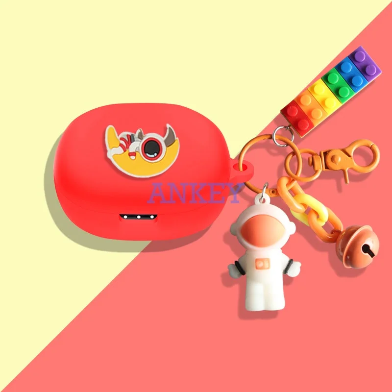 Cover For JBL LIVE Free2 Pro+ Pro 2 / Wave 300 Flex Cute Astronaut Earphone Silicone Case Earbuds Soft Protective Headset Skin