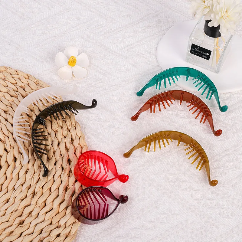 1 bun head buckle small clip Twister clip back of head vertical clip O banana ponytail hair clip