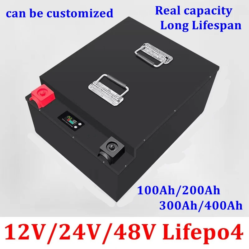 FS 12V 24V 48V 100Ah 200Ah 300Ah 400Ah Lifepo4 Battery For Solar Inverter Motorhome Outdoor Back Up Power Supply