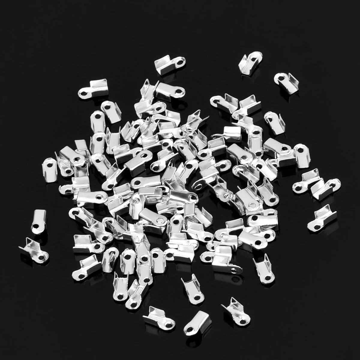 Fausse dentelle suédé multicolore, 3mm, 20 pièces, 100 pièces, embouts argentés pour bricolage, bracelets, collier, ficelle de direction